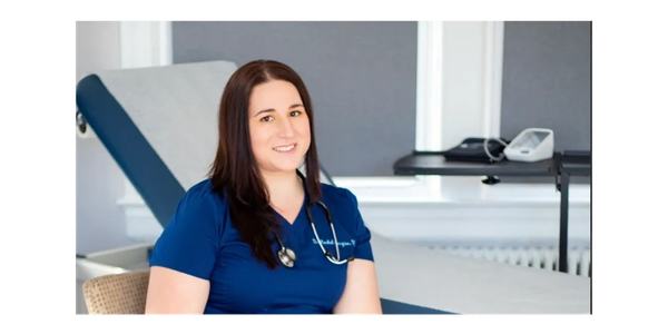 Dr. Rachel Gougian smiling in her clinic.